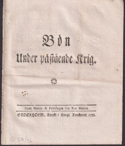 Bön Under påstående Krig.