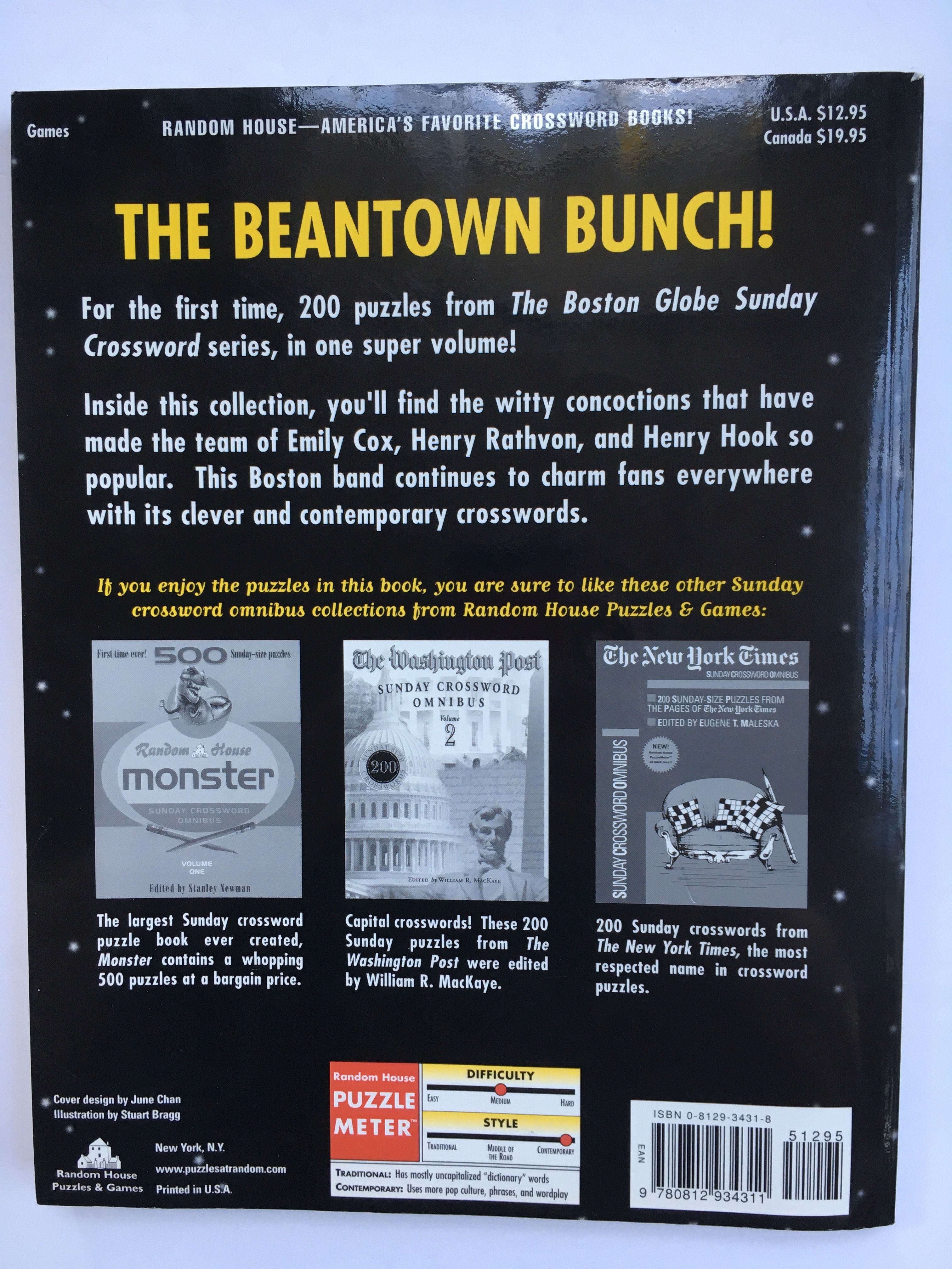 Boston Globe Sunday Crossword Omnibus, Volume 1 (Boston Globe) by Emily  Cox; Henry Rathvon Henry Hook - Paperback - December 11, 2001 - from Blue &  Grey Book Shoppe (SKU: 1378)