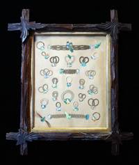 Victorian Remembrance with Plaited Hair from 25 different people - Blond Hair