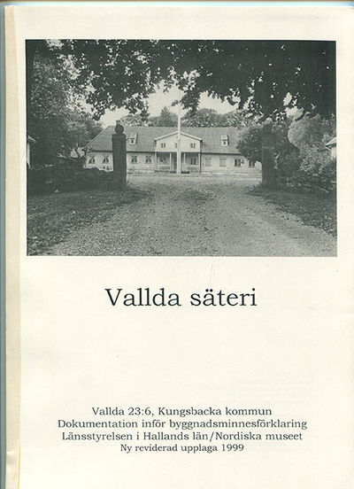 Vallda säteri. Vallda 23:6, Vallda socken,…