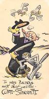 Original Cartoon Sketch Signed