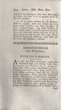 ANMÄRKNINGAR OM BLÅSESTENEN.