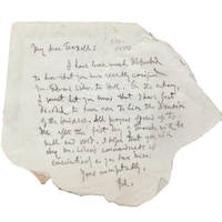 AUTOGRAPH NOTE SIGNED BY EDMUND WILSON, to Gilbert Troxell