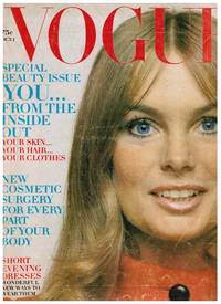 cover of VOGUE Oct 1969. JEAN SHRIMPTON, VERUSCHKA, ANTHONY BURGESS, SPANISH FASHION