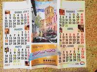 Triptico Calendario 2007: editado por Espalllardo. Por un lado sale una ilustracion del Puente Carlos sobre el rio Moldava y en la otra cara Iglesia de Sta. Maria de la Asuncion (Jorquera)