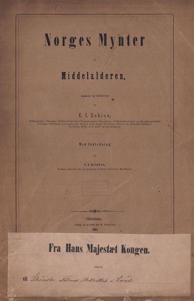 Norges Mynter i Middelalderen samlede og…