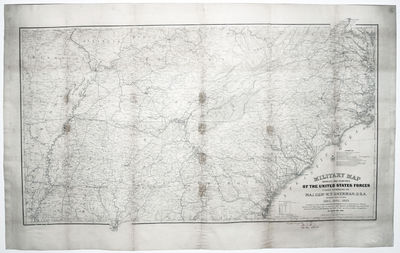 Military Map Showing The Marches Of The United States Forces Under Comman Of Maj. Genl. W. T. Sherman. U. S. A. During The Years 1863, 1864, 1865