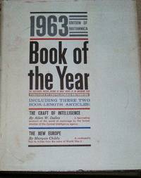 ENCYCLOPEDIA BRITANNICA BOOK OF THE YEAR 1963- EVENTS OF 1962-FREE SHIPPING