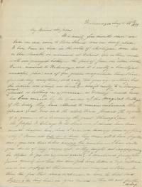 1844 Letter Describing “beautiful wonderful” Kalamazoo, Michigan, the “magical village of the west”