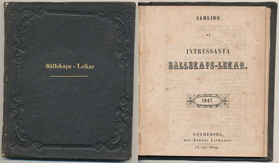 Samling af intressanta sällskaps-lekar. 1847.