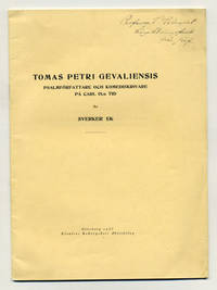 Tomas Petri Gevaliensis. Psalmförfattare och…