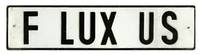 F LUX US. German-style license plate