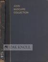 CATALOGUE OF THE JOHN RADCLIFFE COLLECTION