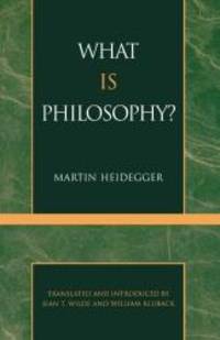 image of What is Philosophy? (English and German Edition)