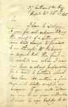 Letter handwritten and signed by Henry Shaw (1800-1873).