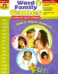 Word Family Games, Level B: Grades K-2; Centers for Up to 6 Players