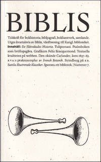 TIDSKRIFTEN BIBLIS 7. Vol 2. N:r 3. 1999: Varia.