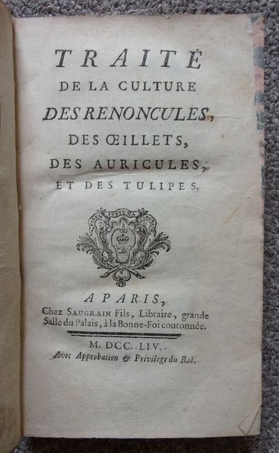 TRAITE DE LA CULTURE DES RENONCULES