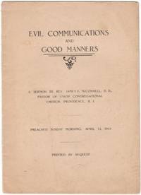 image of 1913 Rhode Island Ephemera Evil Communications and Good Manners