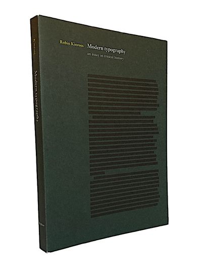 Modern typography, an essay in critical history