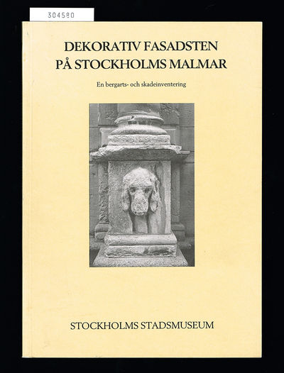 Dekorativ fasadsten på Stockholms Malmar. En…