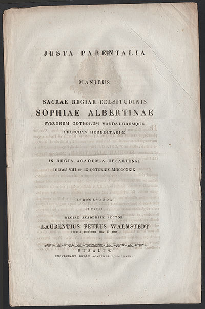 Justa parentalia manibus sacrae regiae…