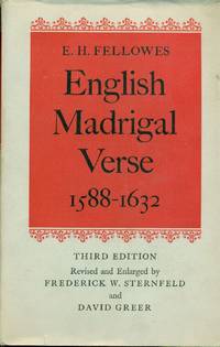 English Madrigal Verse 1588-1632