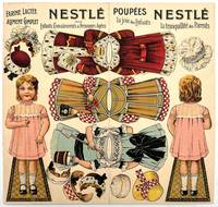Poupées Nestlé" -- Uncut Advertising Paper Doll
