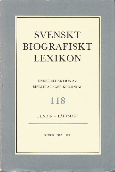 Svenskt Biografiskt Lexikon. Häfte 118 [=Band 24]…