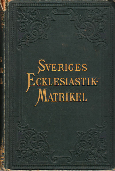 Sveriges ecklesiastikmatrikel, utarbetad af Carl…