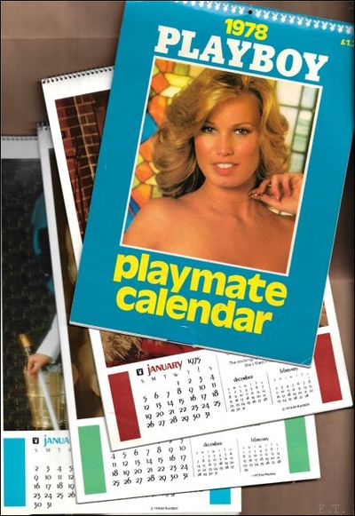 Playboy Playmate Calendar 1975 + 1976 + 1977 + 1985 by