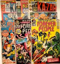 DC & MARVEL COMICS BRONZE AGE FOREVER PEOPLE #4, 6, 7 & KA-ZAR #8, 9, 10 (lot 6) KIRBY