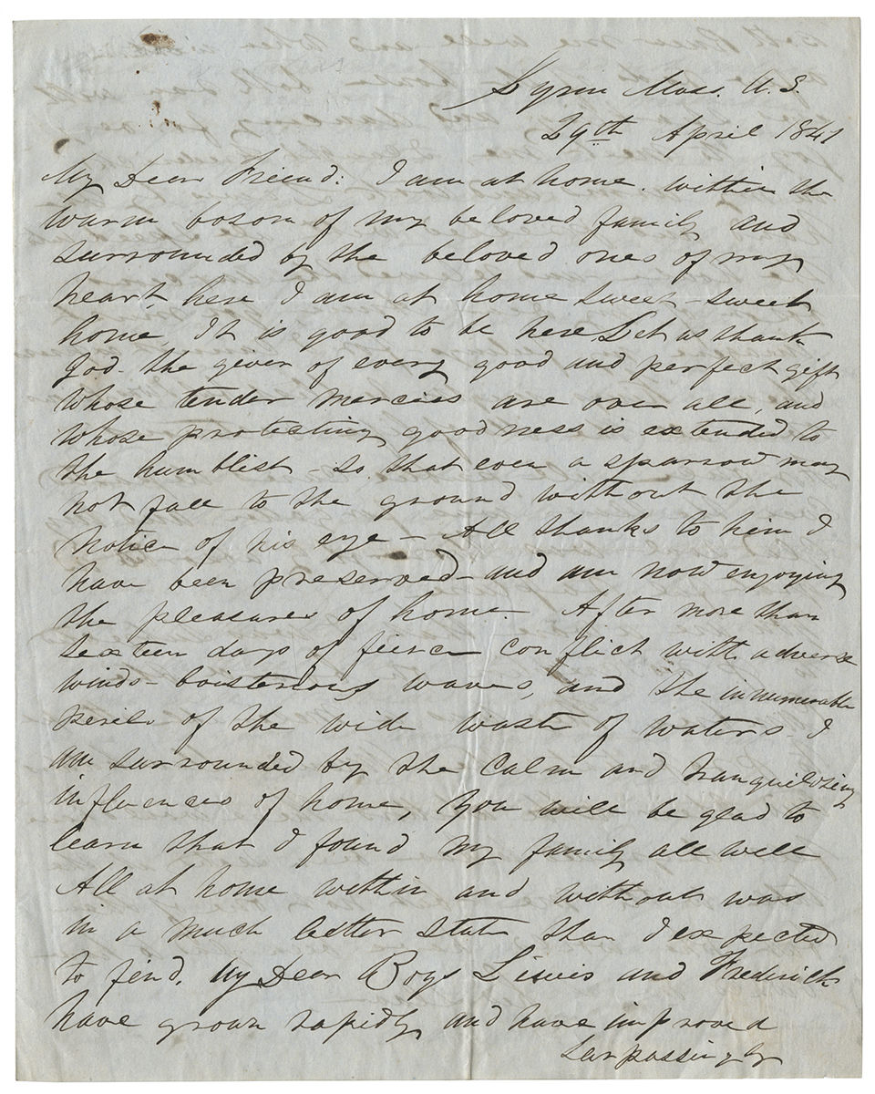 Frederick Douglass Celebrates His Return to Americ