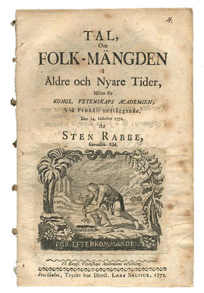 Tal, om folk-mängden i äldre och nyare tider,…