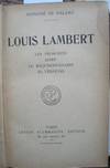 Louis Lambert. Les Proscrits. Adieu. Le Réquisitionnaire. El Verdugo by 1799-1850 Honoré de - Hardcover - from The Owl at the Bridge (SKU: 46389)