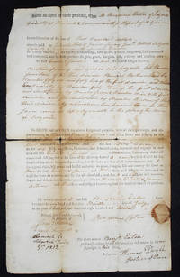 Printed and Handwritten Deed for lot #14 in Sedgwick, Hancock County, Maine by Eaton, Benjamin - 1812