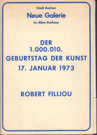 Der 1.000.010. Geburtstag der Kunst 17. Januar…