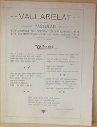 Vallarelåt. Fästblad. Utgifvet till förmån för…