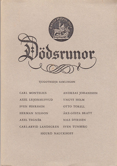 Dödsrunor. Tjugotredje samlingen. [Utg. av]…