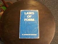 Laws of Form by Spencer-Brown, G - 1969