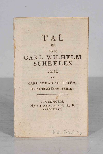 Tal vid herr Carl Wilhelm Scheeles graf.