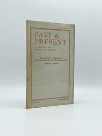 The Advent of Printing and the Problem of the Renaissance; Offprint from: Past & Present, A...