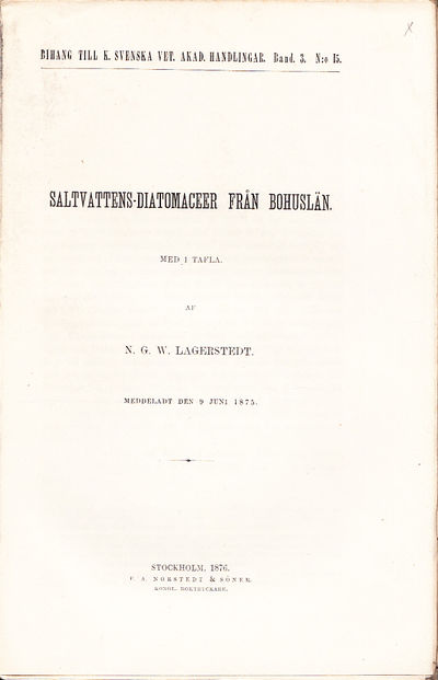 Saltvattens-diatomaceer från Bohuslän. Med 1…