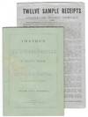 Thayer's One Hundred Formulas, a Handbook of special and practical information and knowledge. Price one dollar. [with:] Twelve Sample Receipts from..