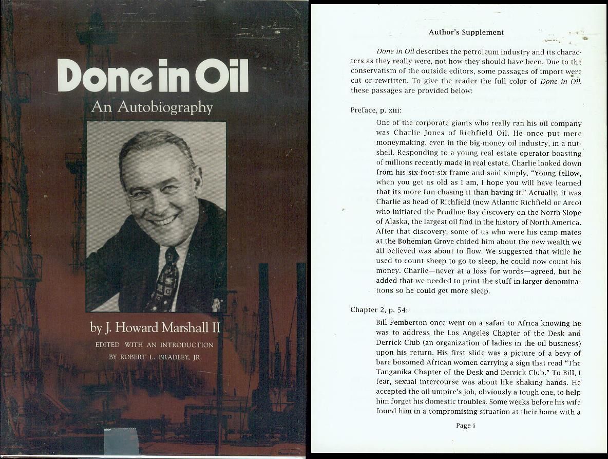 Done in Oil: An Autobiography by J. Howard Marshall II - 1994