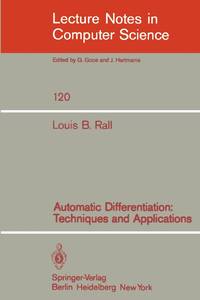 Automatic Differentiation : Techniques and Applications