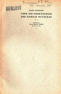 Über die Embryologie der Familie rutaceae.