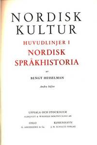 Huvudlinjer i nordisk språkhistoria. Andra häftet.
