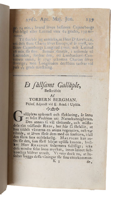 Et sällsamt Galläple, beskrifvit...