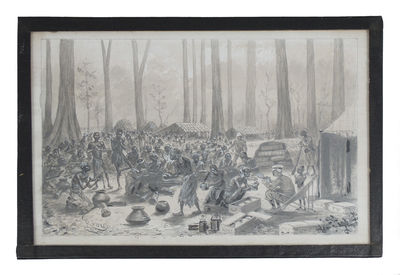 [Collection of five original drawings from "In Darkest Africa"]